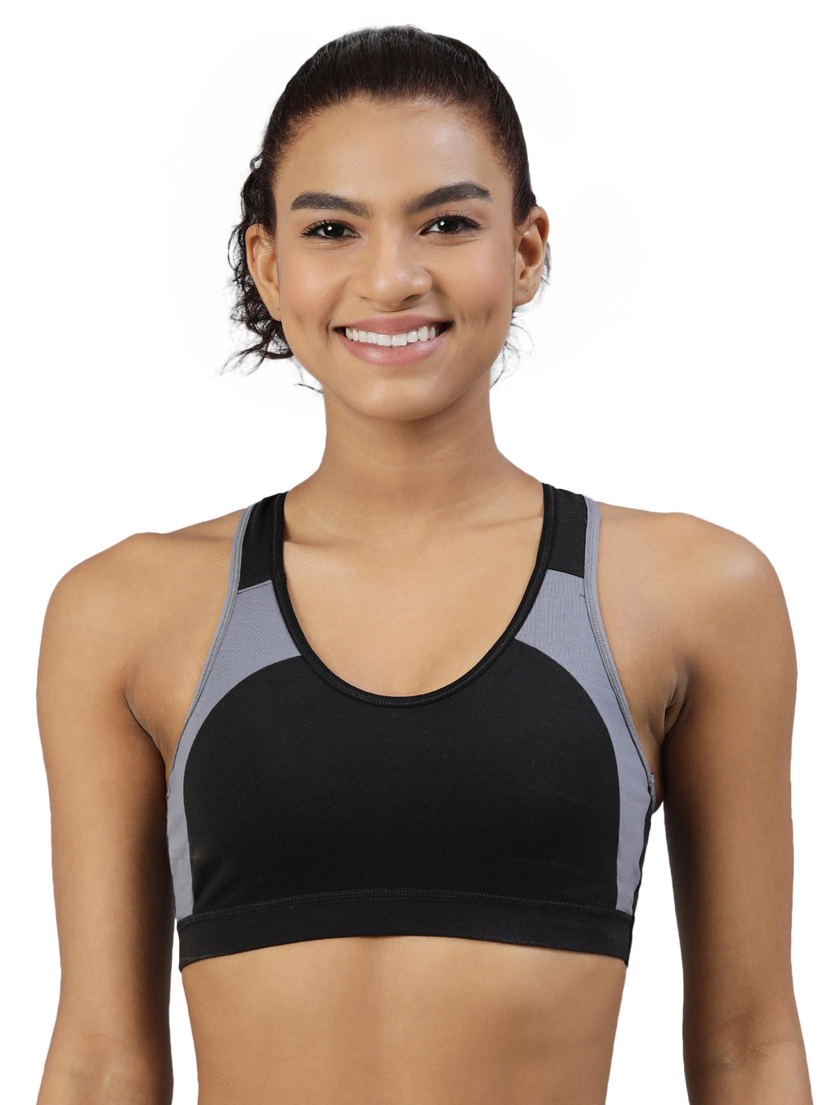 blossom-workout bra-black1-Sports collection-utility based bra