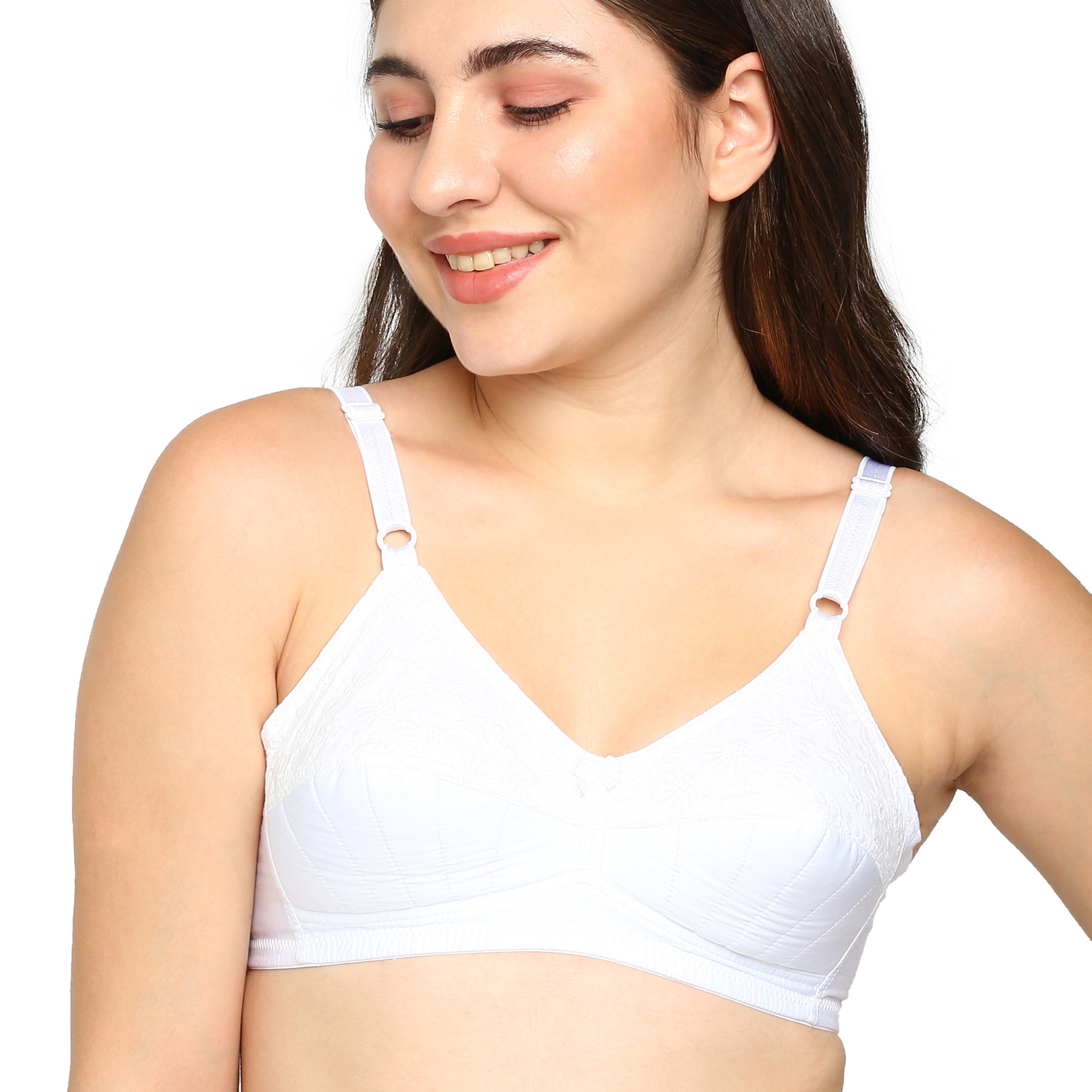 blossom-hako lift-white1-woven cotton-support bra