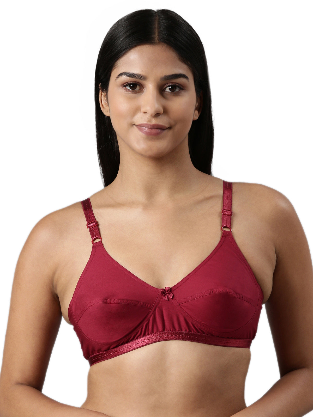 blossom-a6 thin-maroon1-Woven Cotton-everyday bra