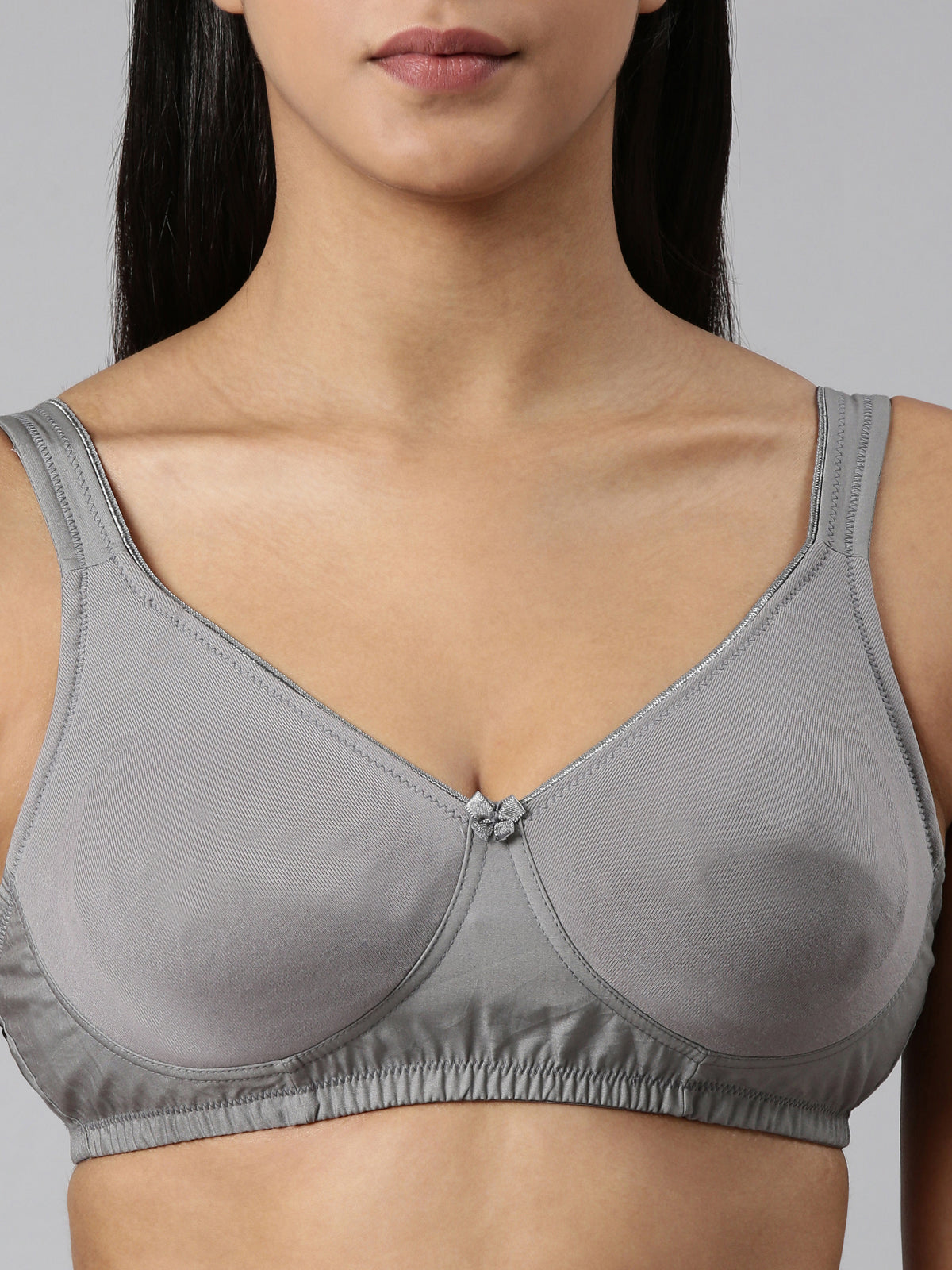 blossom-circlet-dark grey2-woven knitted-support bra