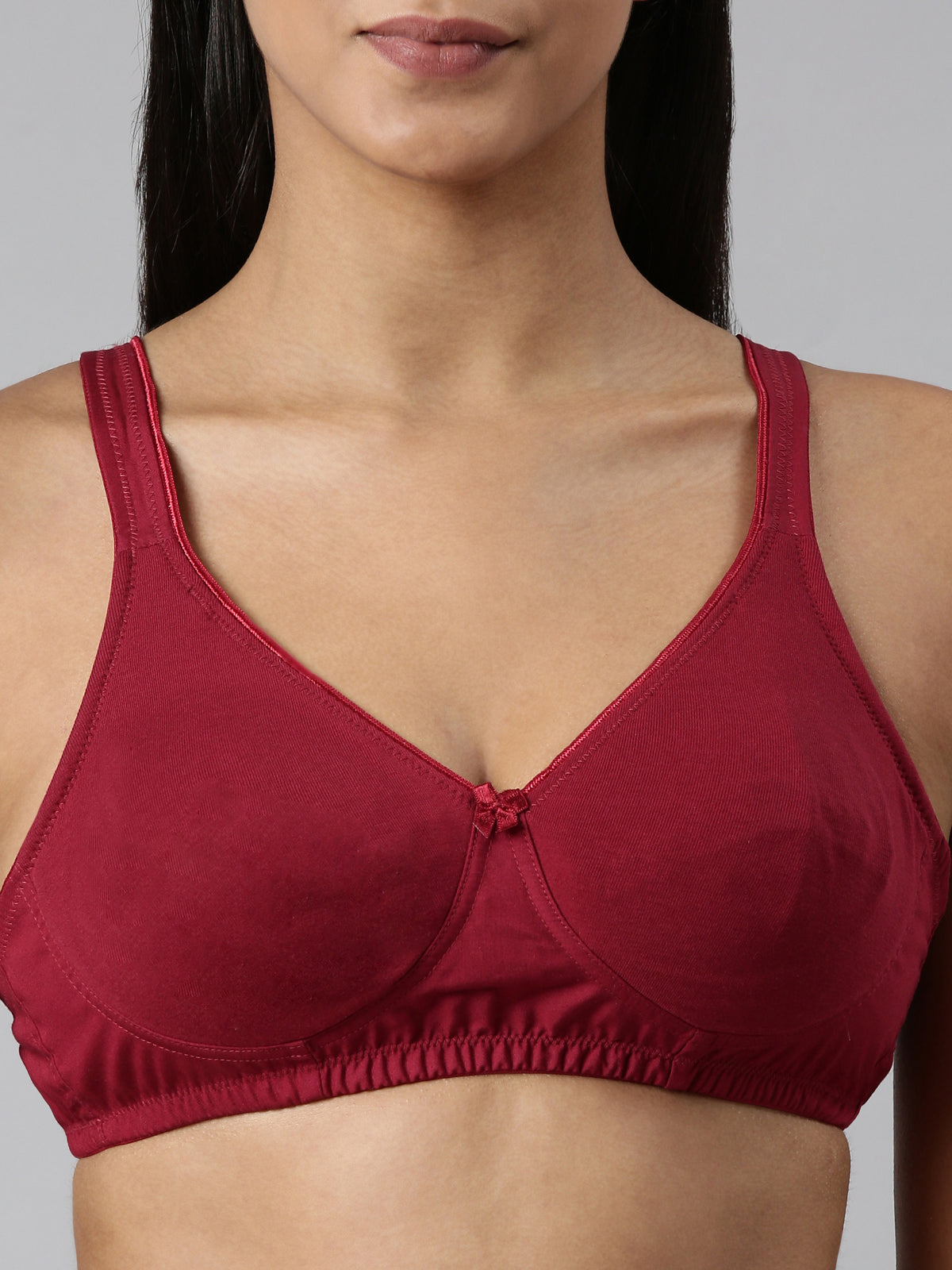 blossom-circlet-maroon1-woven knitted-support bra