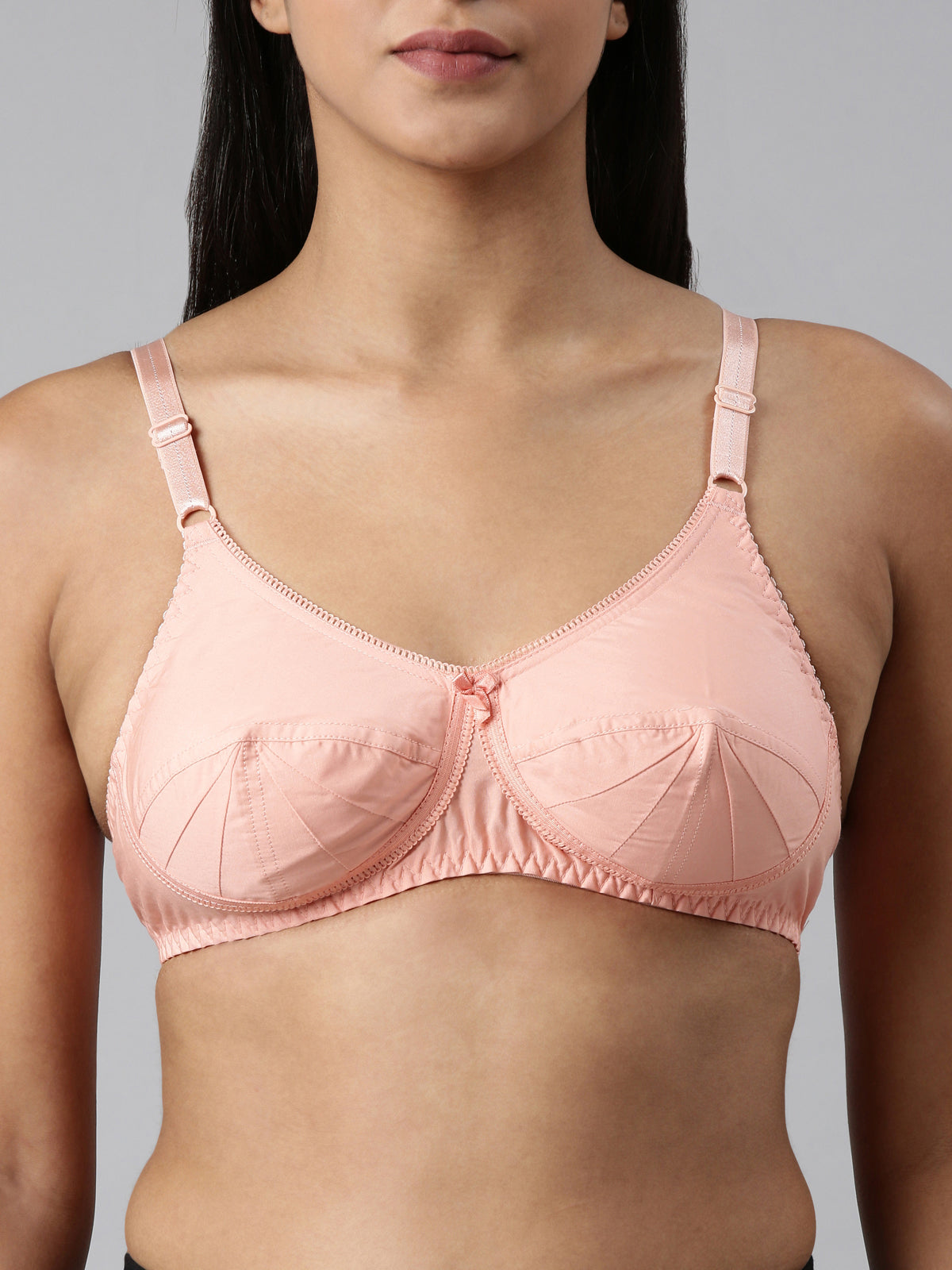 blossom-saree bra-peach2-woven cotton-everyday