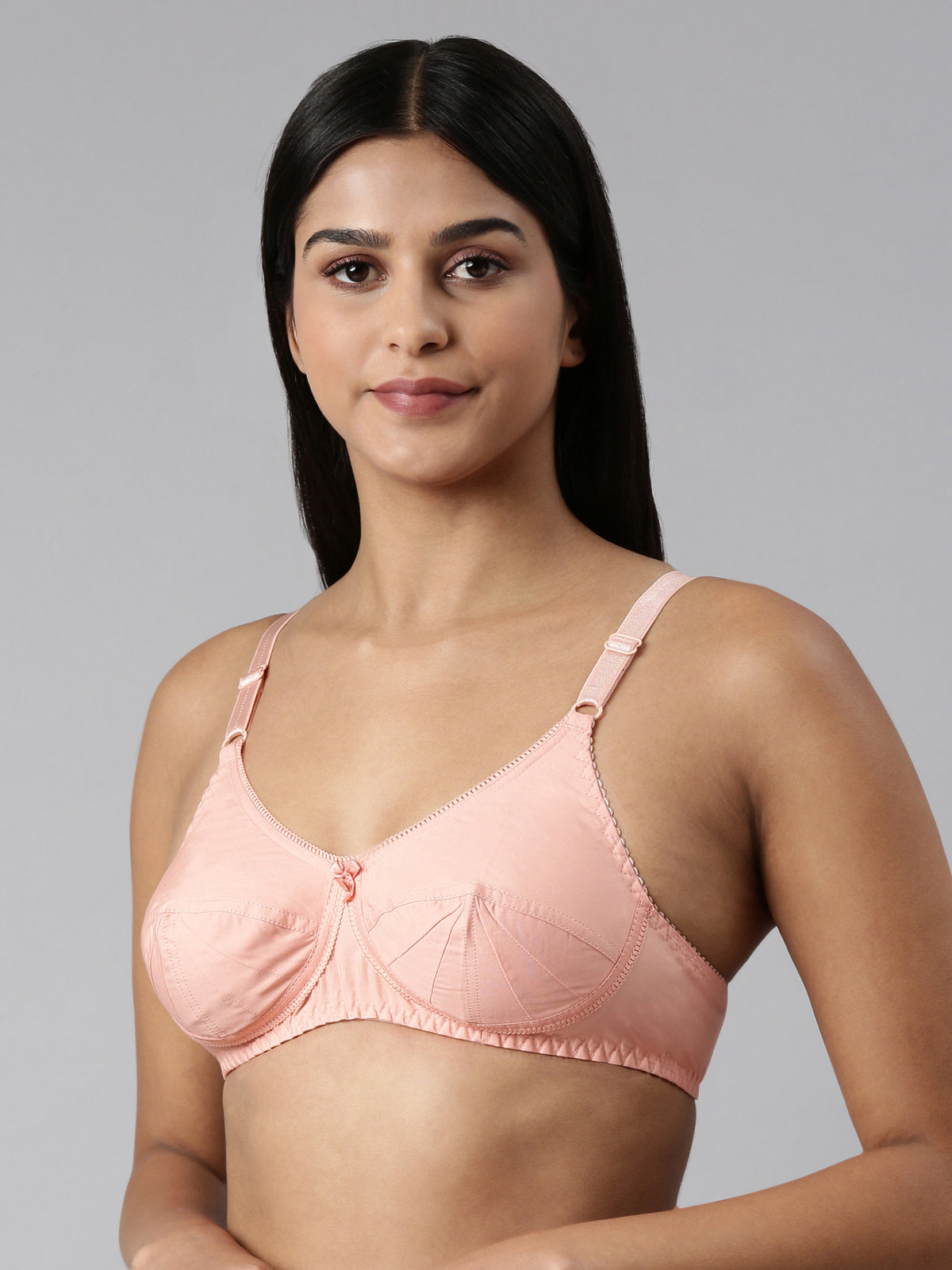 blossom-saree bra-peach3-woven cotton-everyday