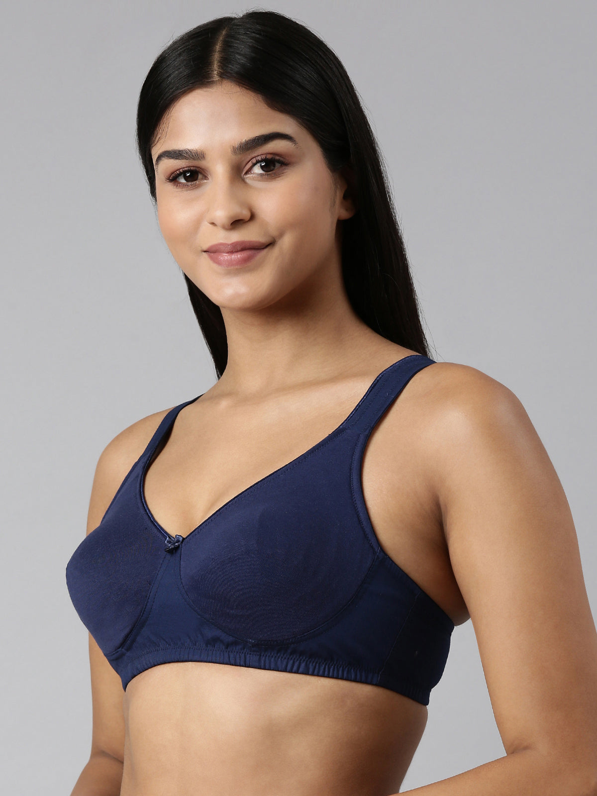 blossom-circlet-navy blue2-woven knitted-support bra