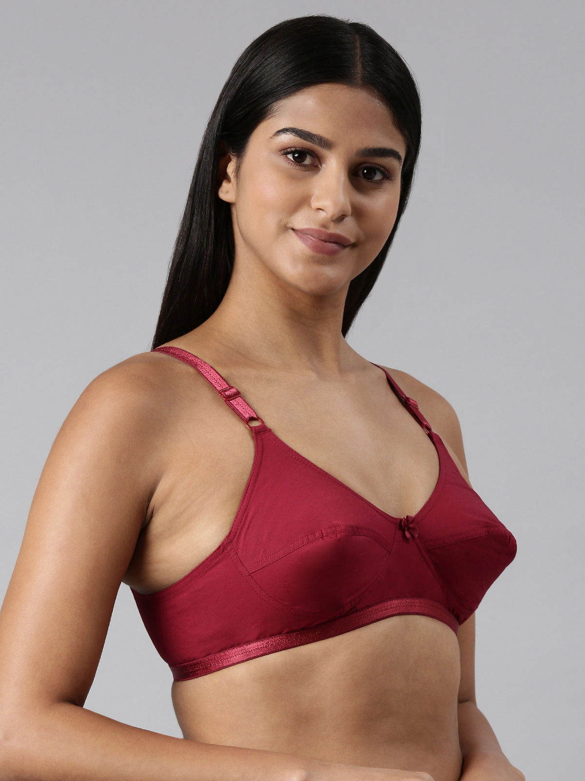 blossom-a6 thin-maroon4-Woven Cotton-everyday bra