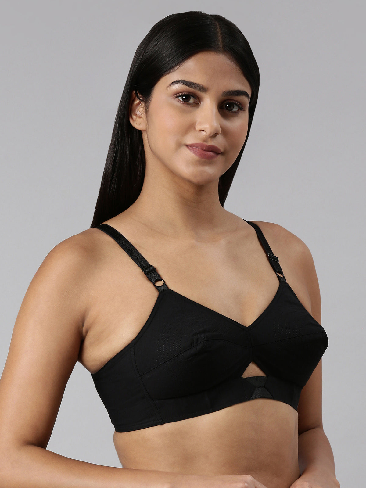 blossom-authentic bra-B Cup-black3-Woven cotton-everyday bra