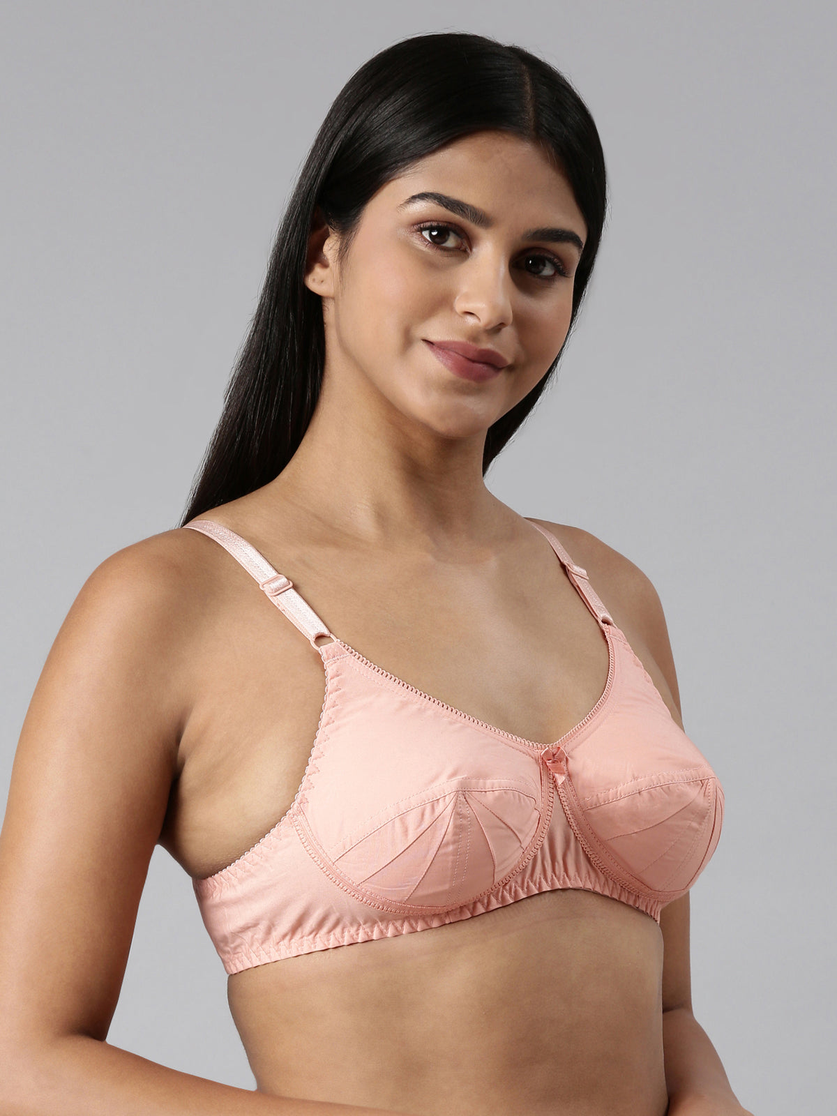 blossom-saree bra-peach4-woven cotton-everyday