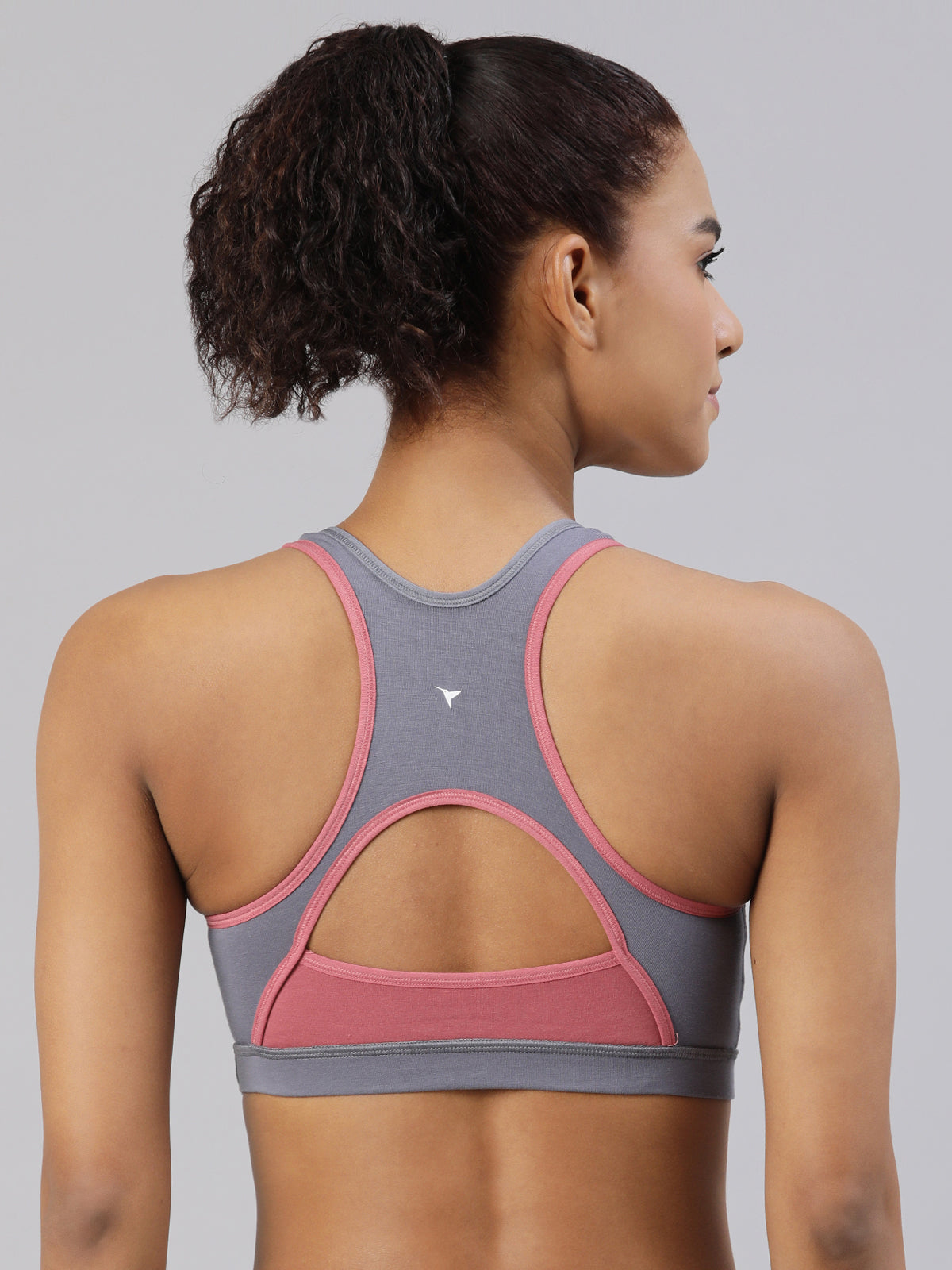 blossom-workout bra-silver grey red3-Sports collection-utility based bra