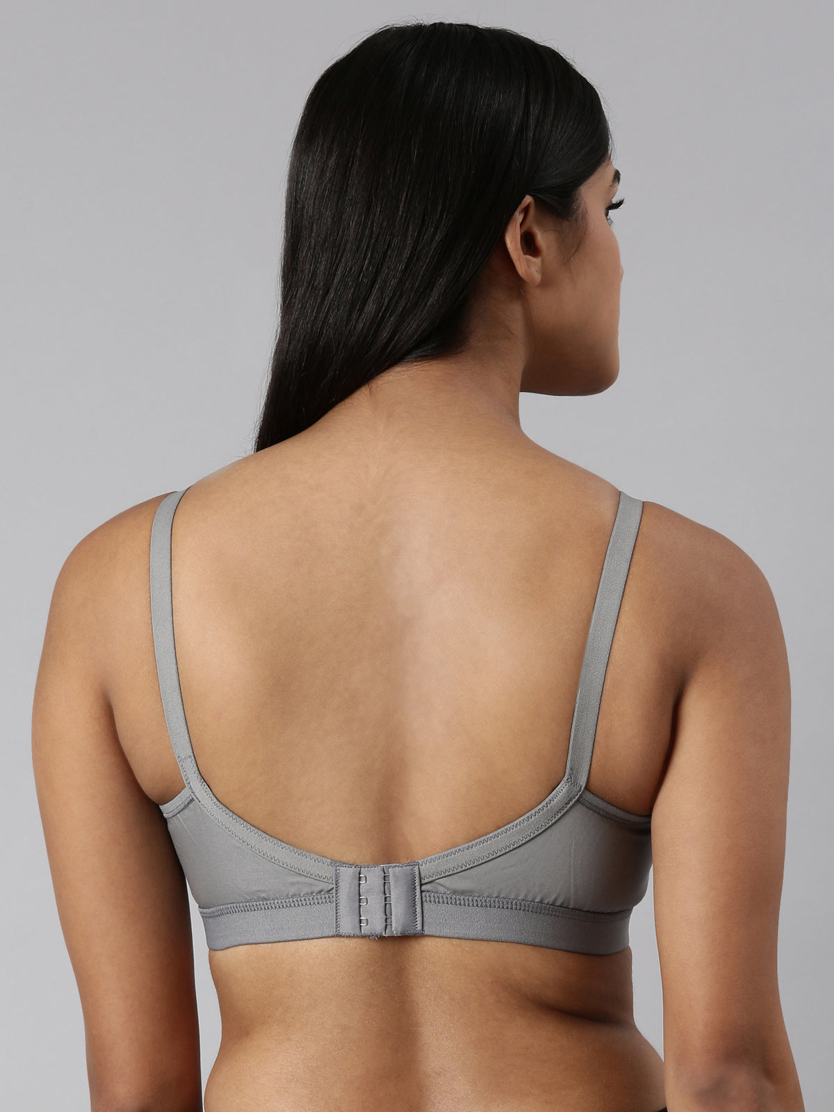 blossom-cotton cross-dark grey4-Woven knitted-support bra