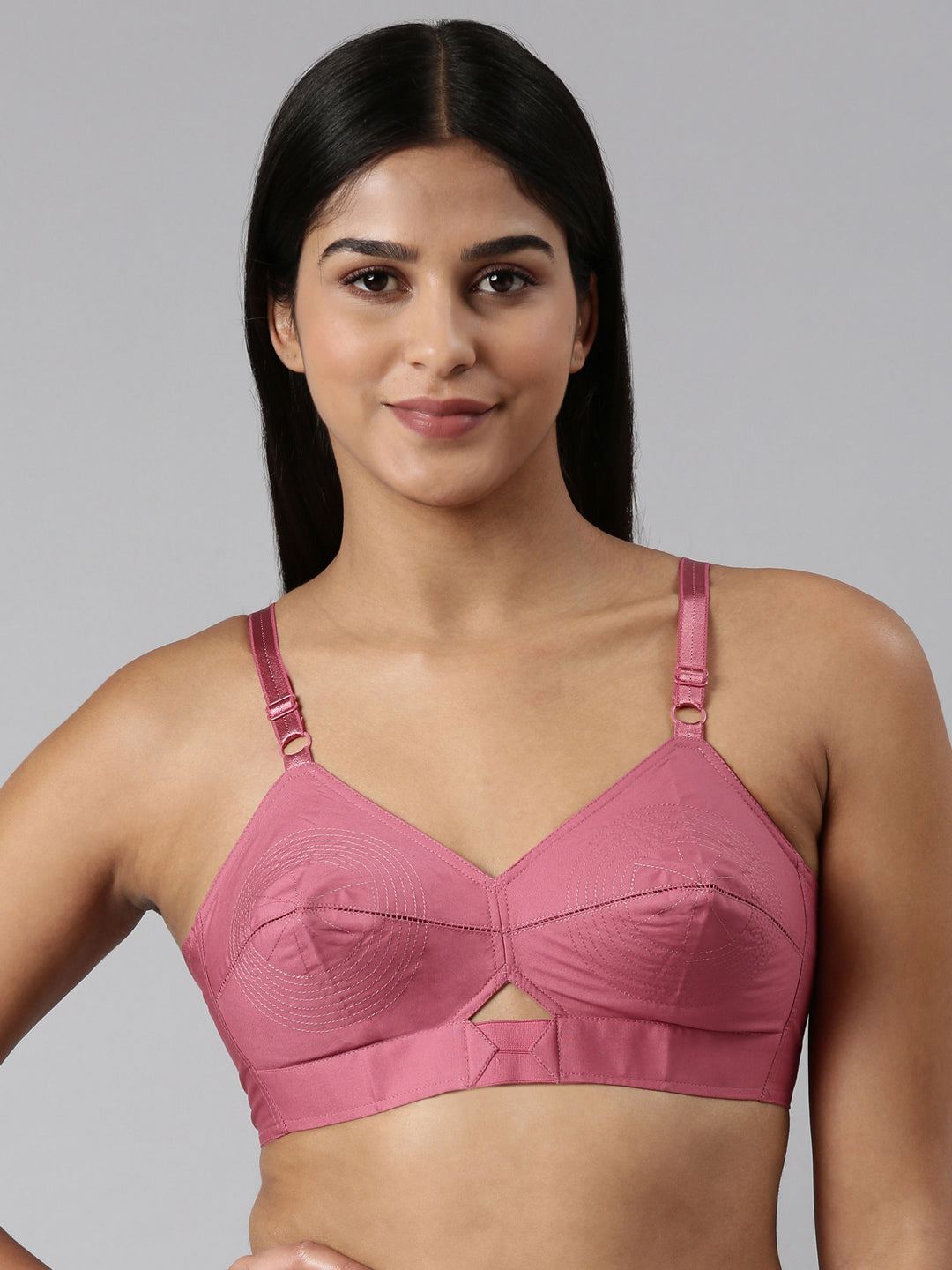 blossom-authentic bra-B Cup-rose gold1-Woven cotton-everyday bra