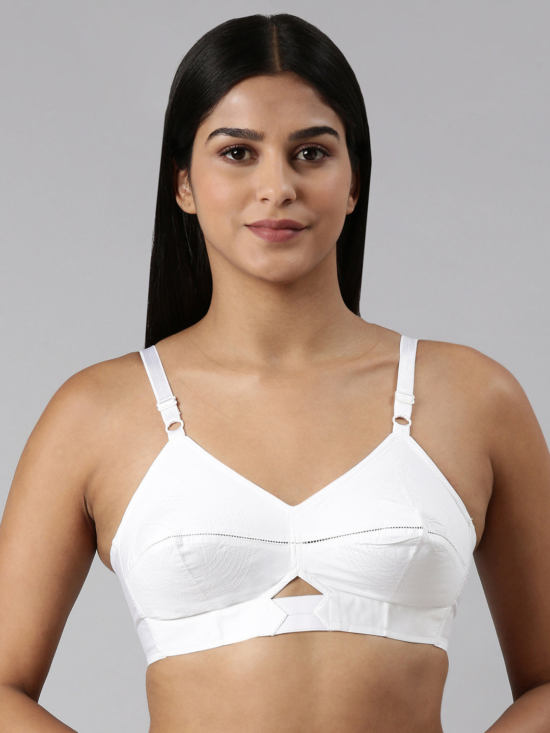 blossom-authentic bra-C & D Cups-white1-Woven cotton-everyday bra