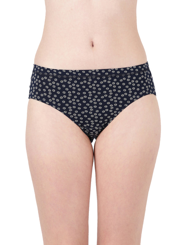 Dazzle Print - Ultra Soft Printed Modal Hipster Panty With Full Coverage And Seamless Look _Pack Of 2