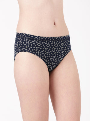Dazzle Print - Ultra Soft Printed Modal Hipster Panty With Full Coverage And Seamless Look _Pack Of 2