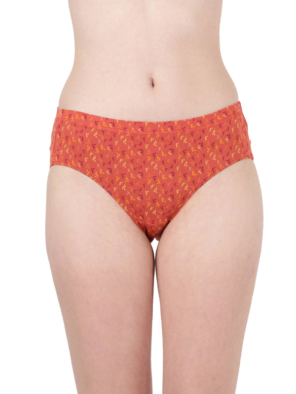 Dazzle Print - Ultra Soft Printed Modal Hipster Panty With Full Coverage And Seamless Look _Pack Of 2