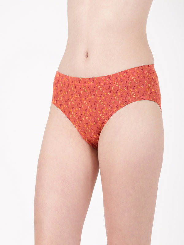 Dazzle Print - Ultra Soft Printed Modal Hipster Panty With Full Coverage And Seamless Look _Pack Of 2