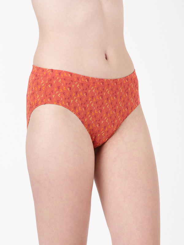 Dazzle Print - Ultra Soft Printed Modal Hipster Panty With Full Coverage And Seamless Look _Pack Of 2