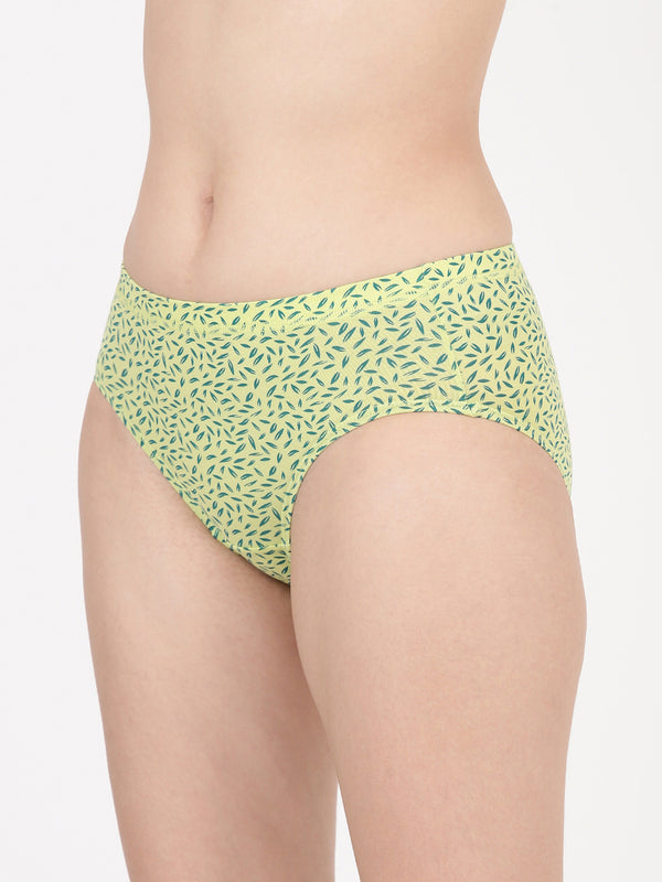 Dazzle Print - Ultra Soft Printed Modal Hipster Panty With Full Coverage And Seamless Look _Pack Of 2
