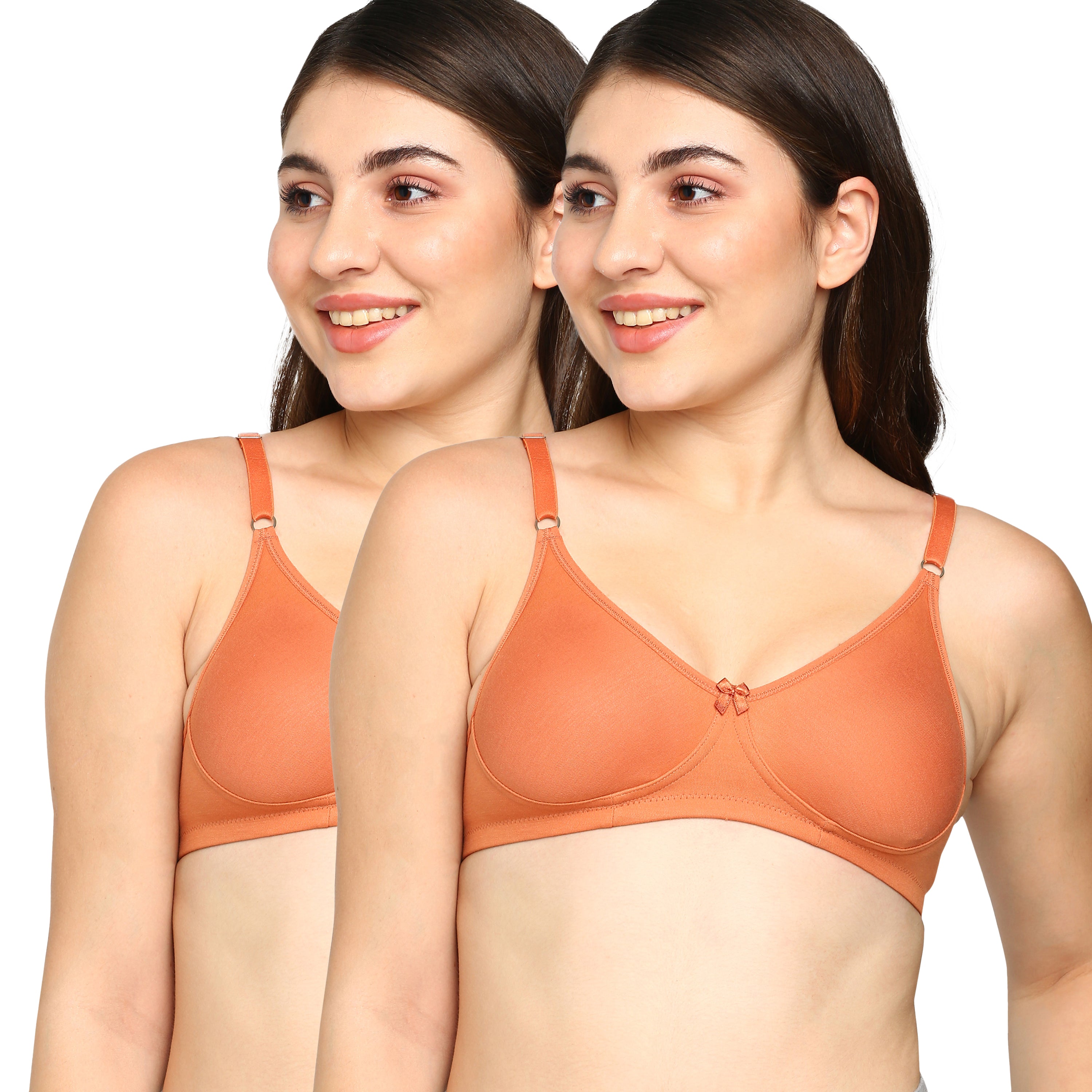 blossom-lara bra-pack of 2-mud1-knitted-everyday bra