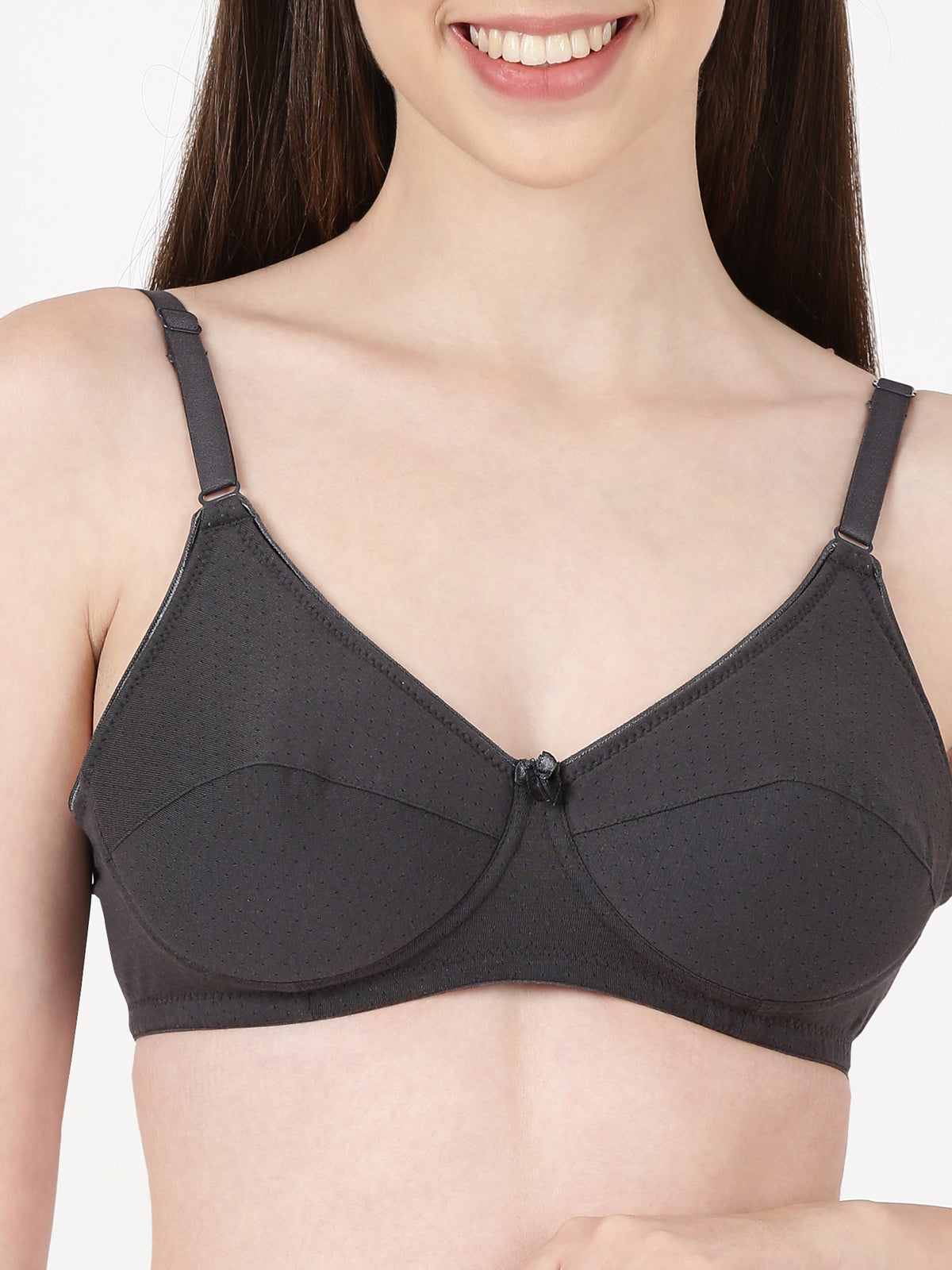 Lovely Pad - Lightly Padded Lace Trim Cotton Bra