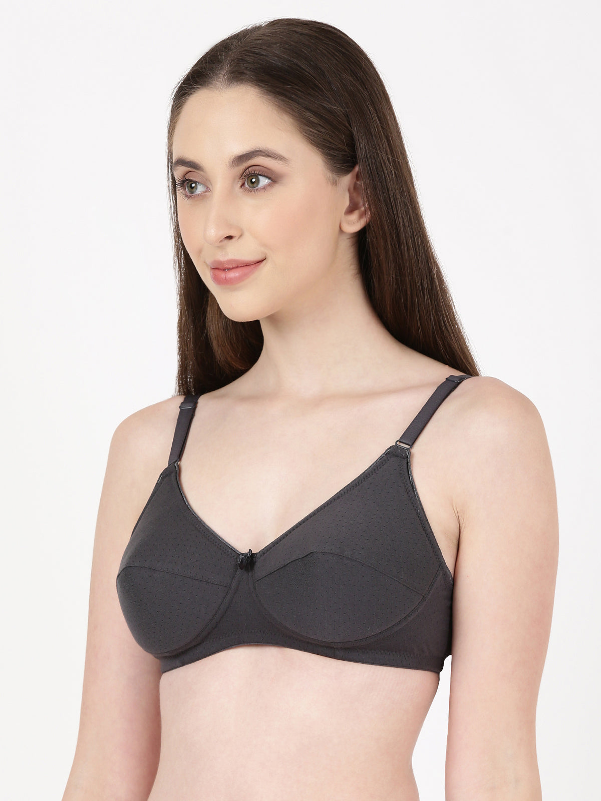 Lovely Pad - Lightly Padded Lace Trim Cotton Bra