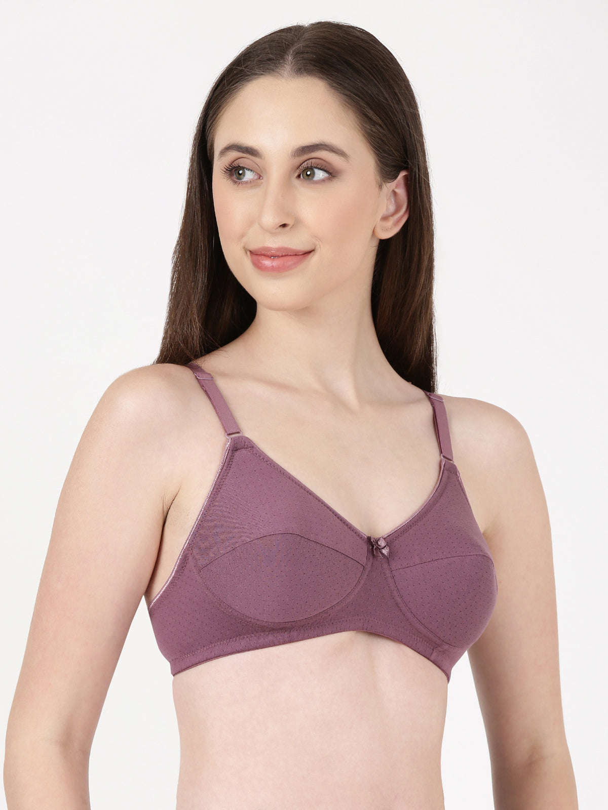 Lovely Pad - Lightly Padded Lace Trim Cotton Bra