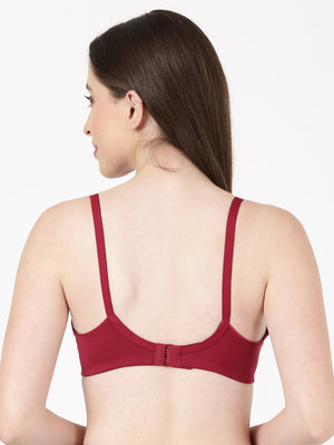 Lovely Pad - Lightly Padded Lace Trim Cotton Bra