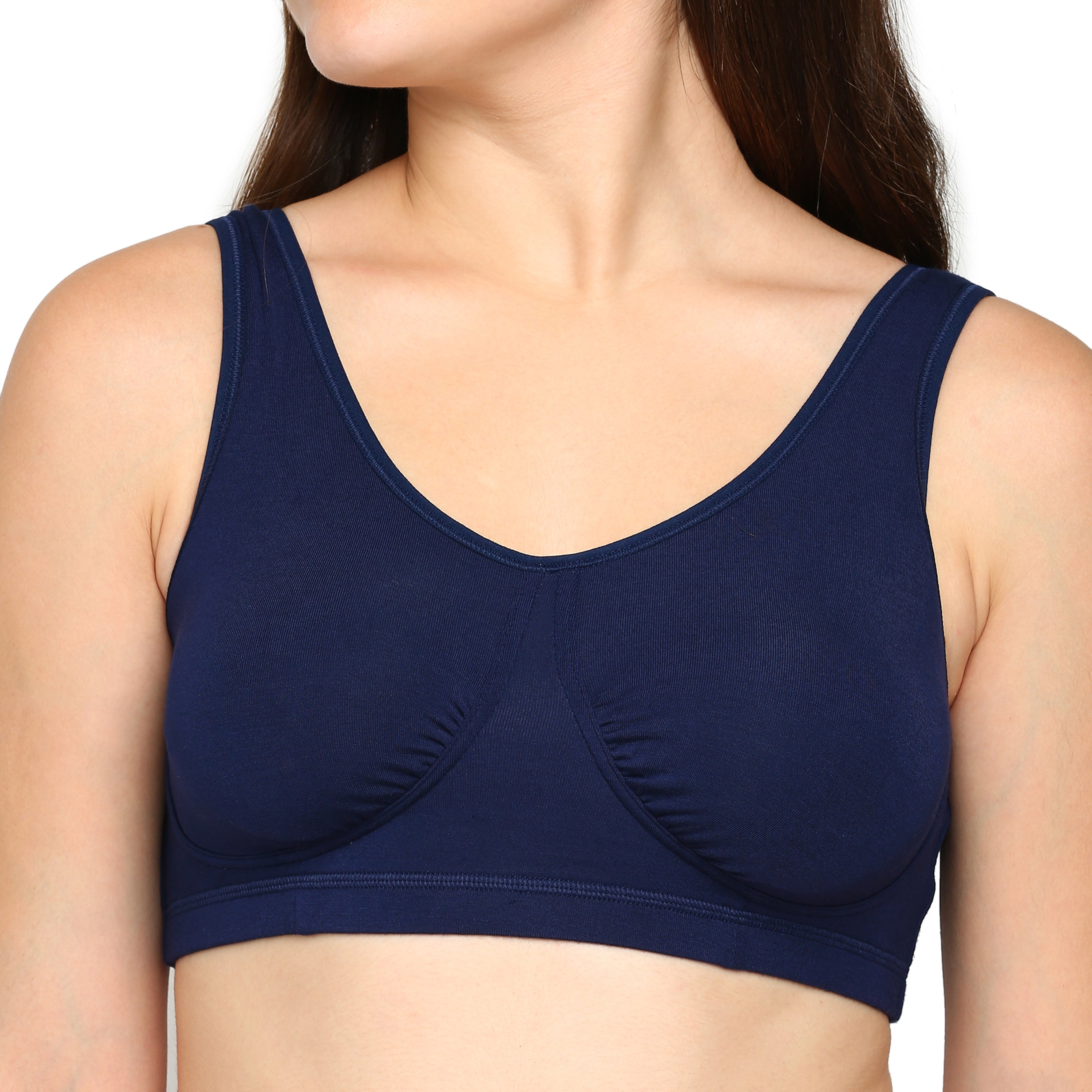 blossom-night bra-navy blue2-Slip-On-utility based bra
