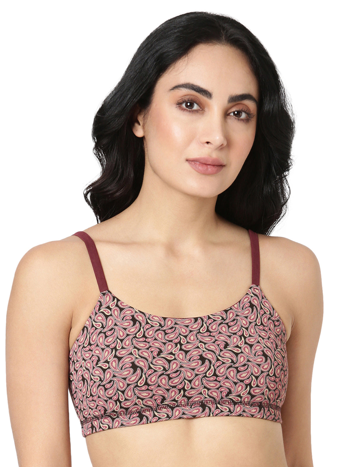Printeen - Printed Cotton Slip-On Bra For Teens