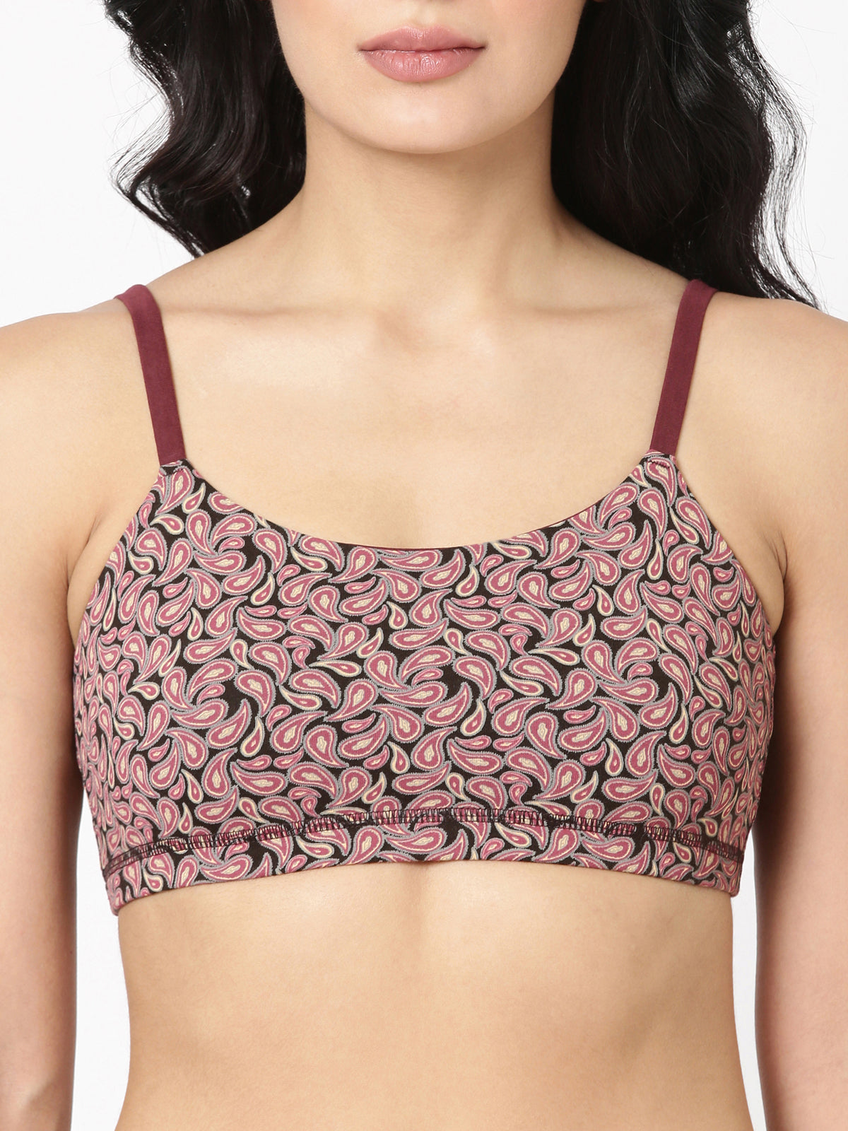 Printeen - Printed Cotton Slip-On Bra For Teens