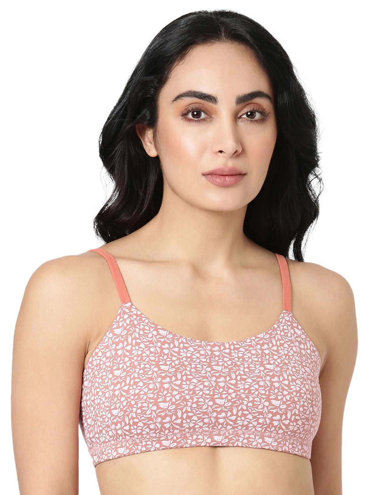 Printeen - Printed Cotton Slip-On Bra For Teens