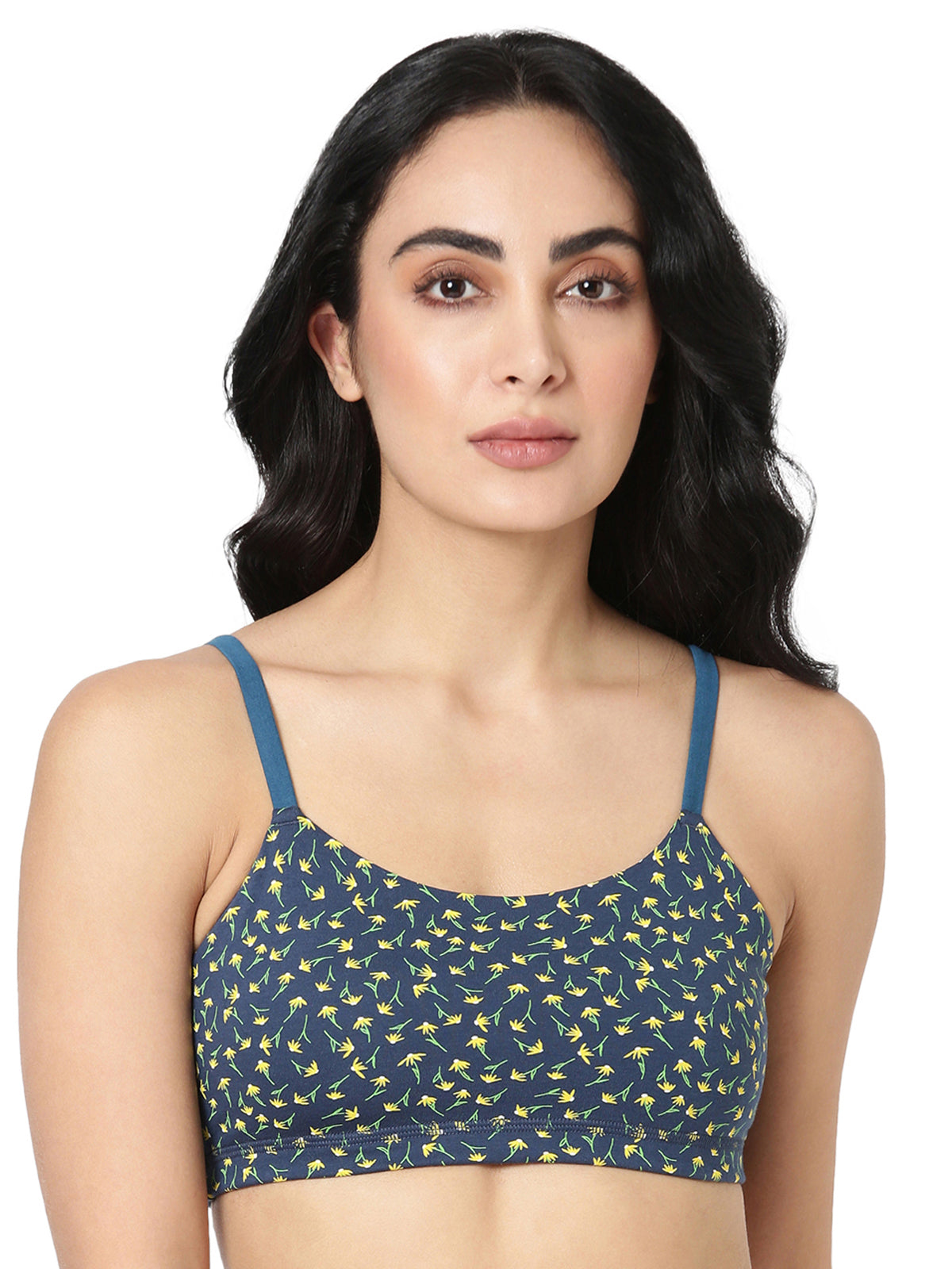 Printeen - Printed Cotton Slip-On Bra For Teens
