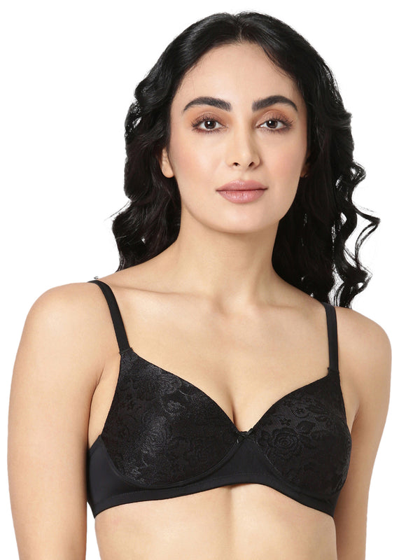 Solace - Elegant Lace Bra | Soft Polyamide Comfort with Subtle Lift