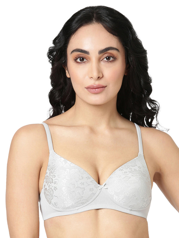 Solace - Elegant Lace Bra | Soft Polyamide Comfort with Subtle Lift