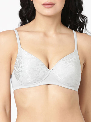 Solace - Elegant Lace Bra | Soft Polyamide Comfort with Subtle Lift
