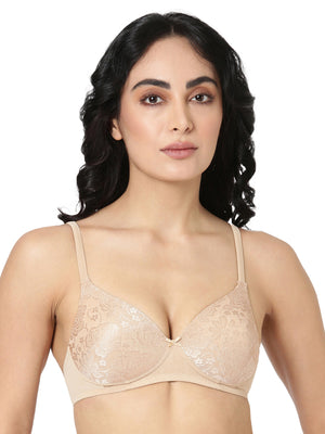 Solace - Elegant Lace Bra | Soft Polyamide Comfort with Subtle Lift