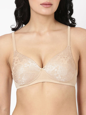 Solace - Elegant Lace Bra | Soft Polyamide Comfort with Subtle Lift