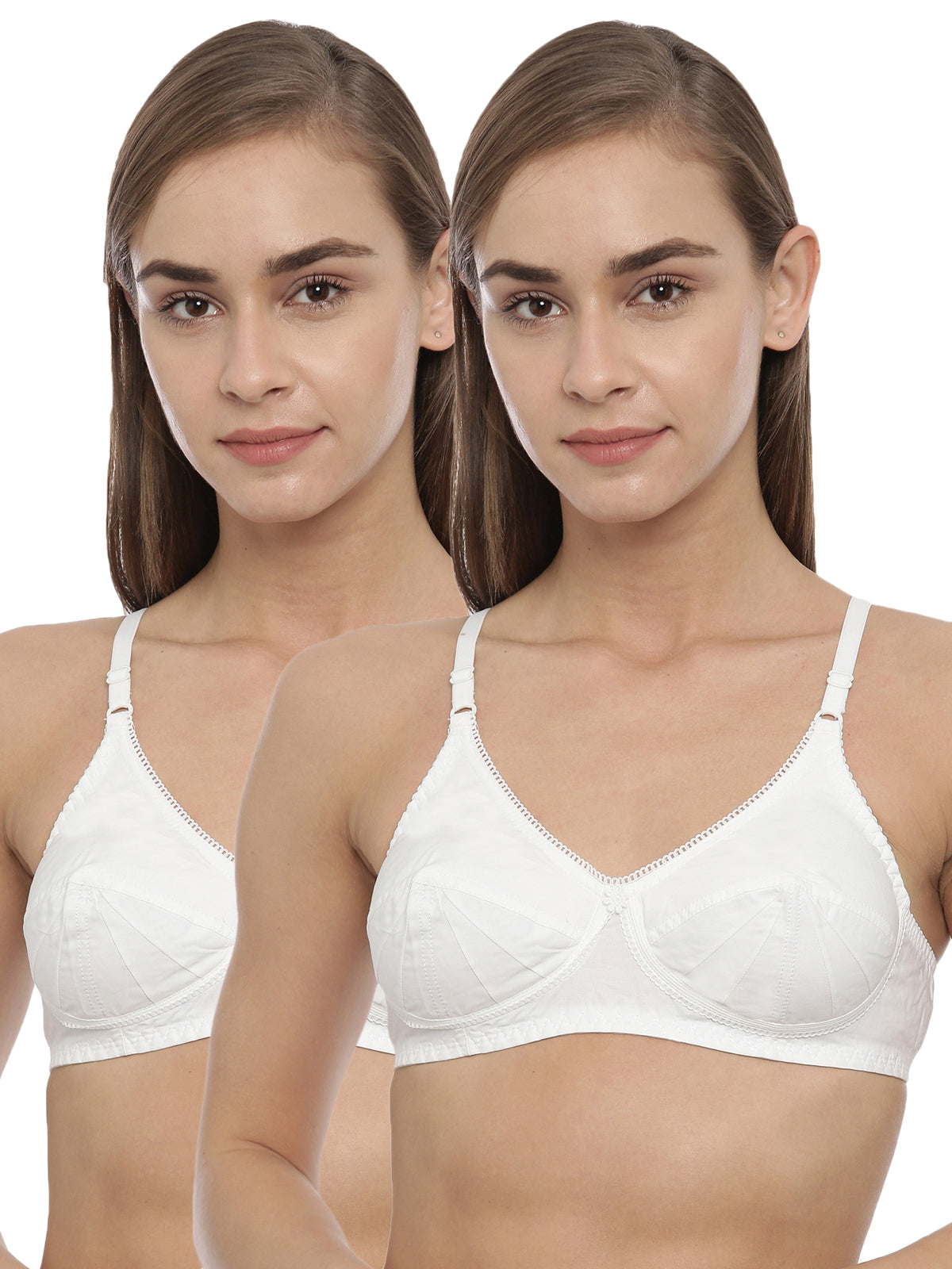 blossom-saree bra(pack of 2)-white1-woven cotton-everyday