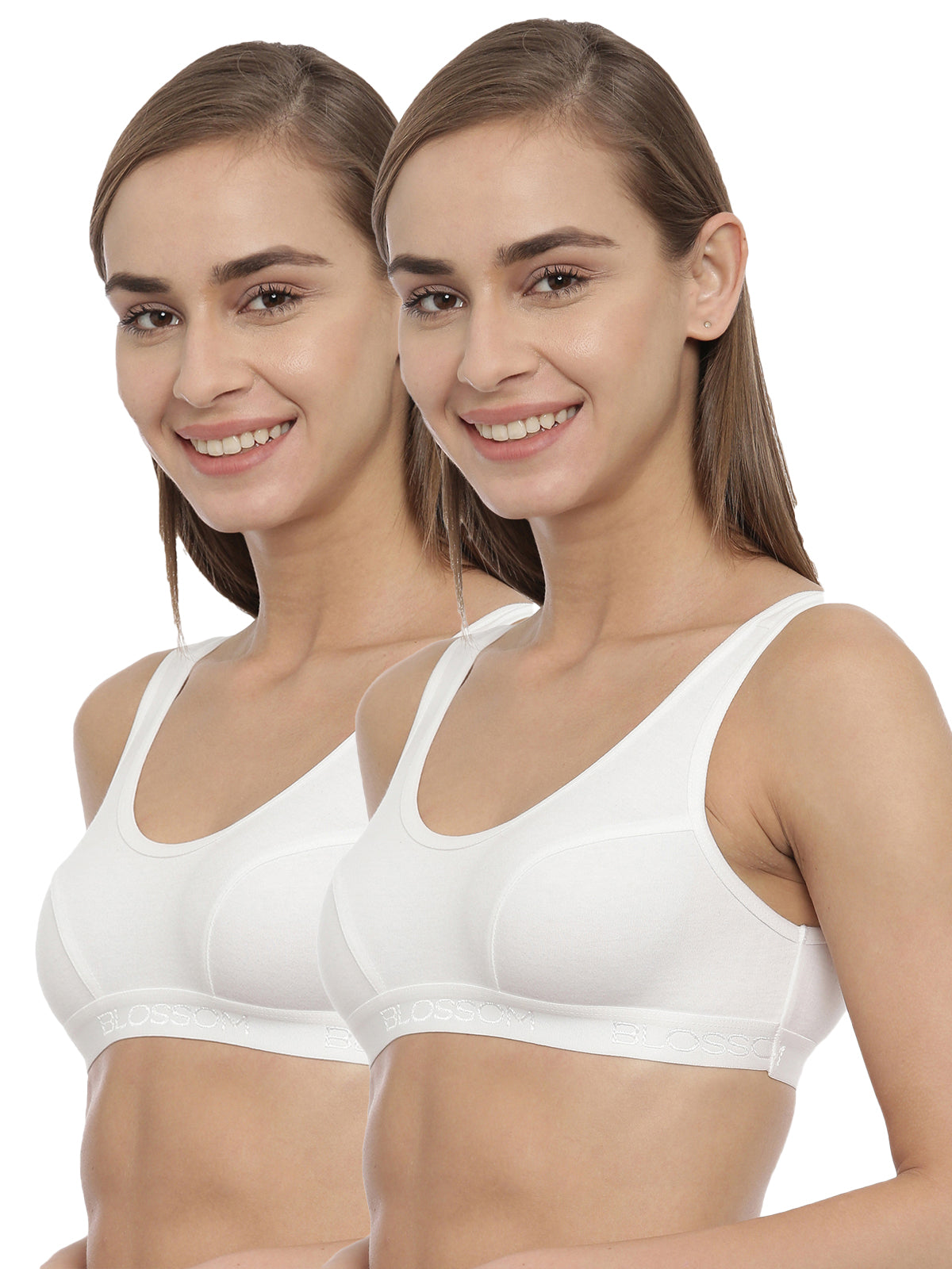 blossom-sporty bra-Pack of 2-white1-Sports collection-utility based bra