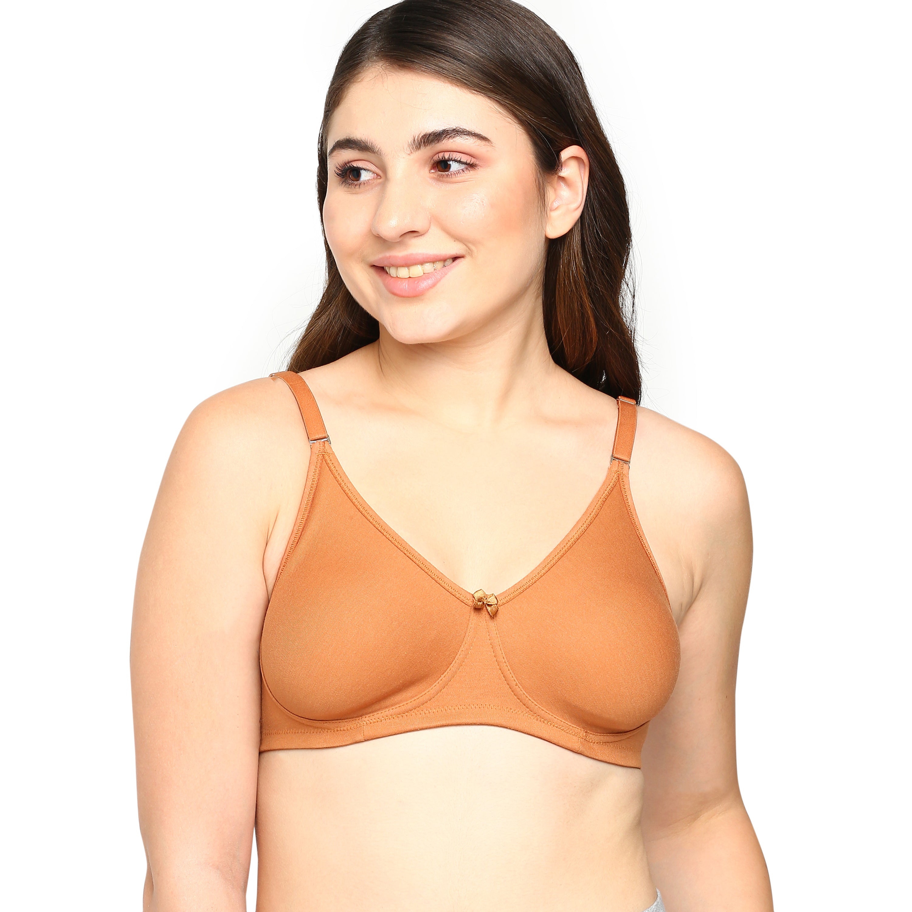 blossom-t-shirt bra-cashew1-knitted-everyday bra