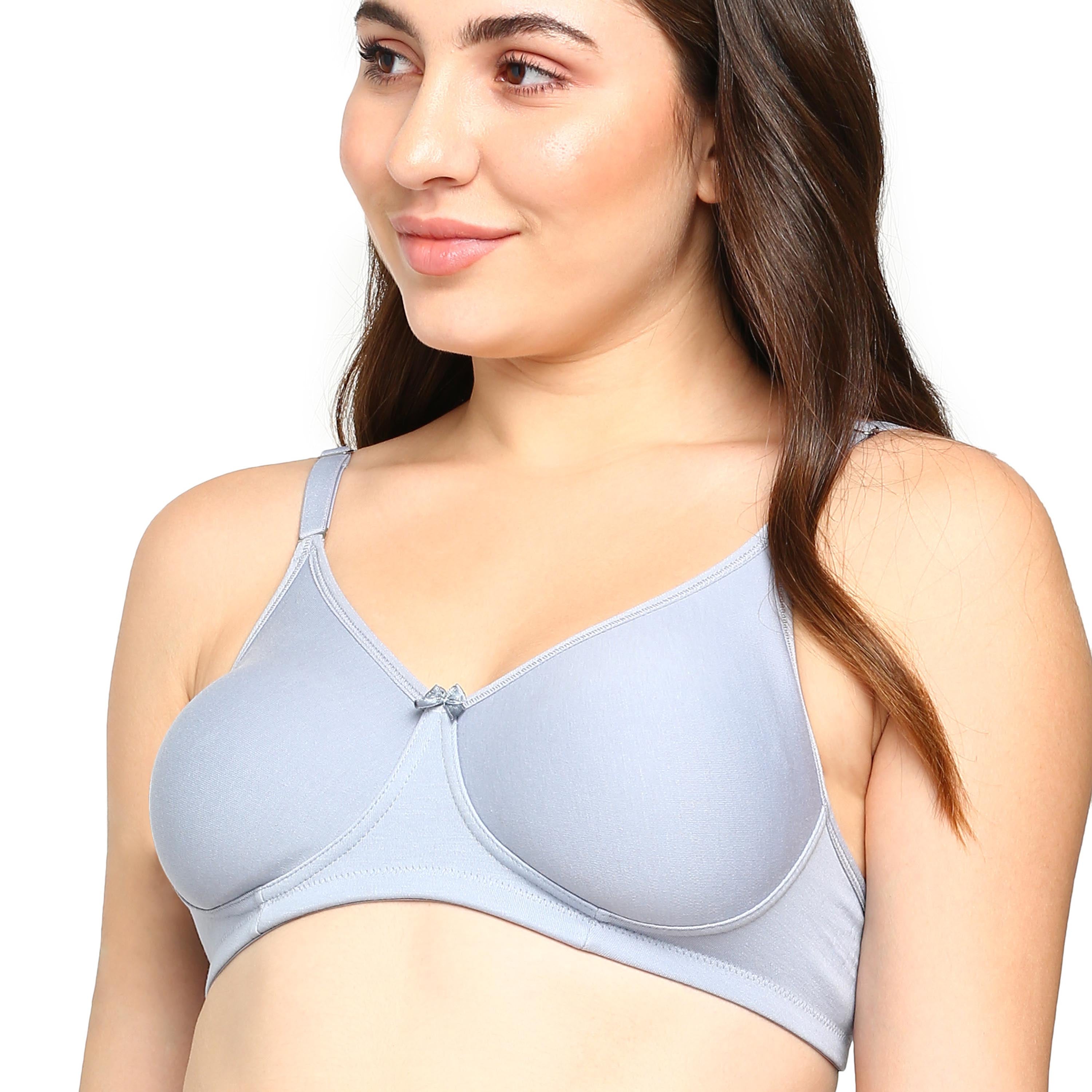 blossom-t-shirt bra-pigeon grey2-knitted-everyday bra