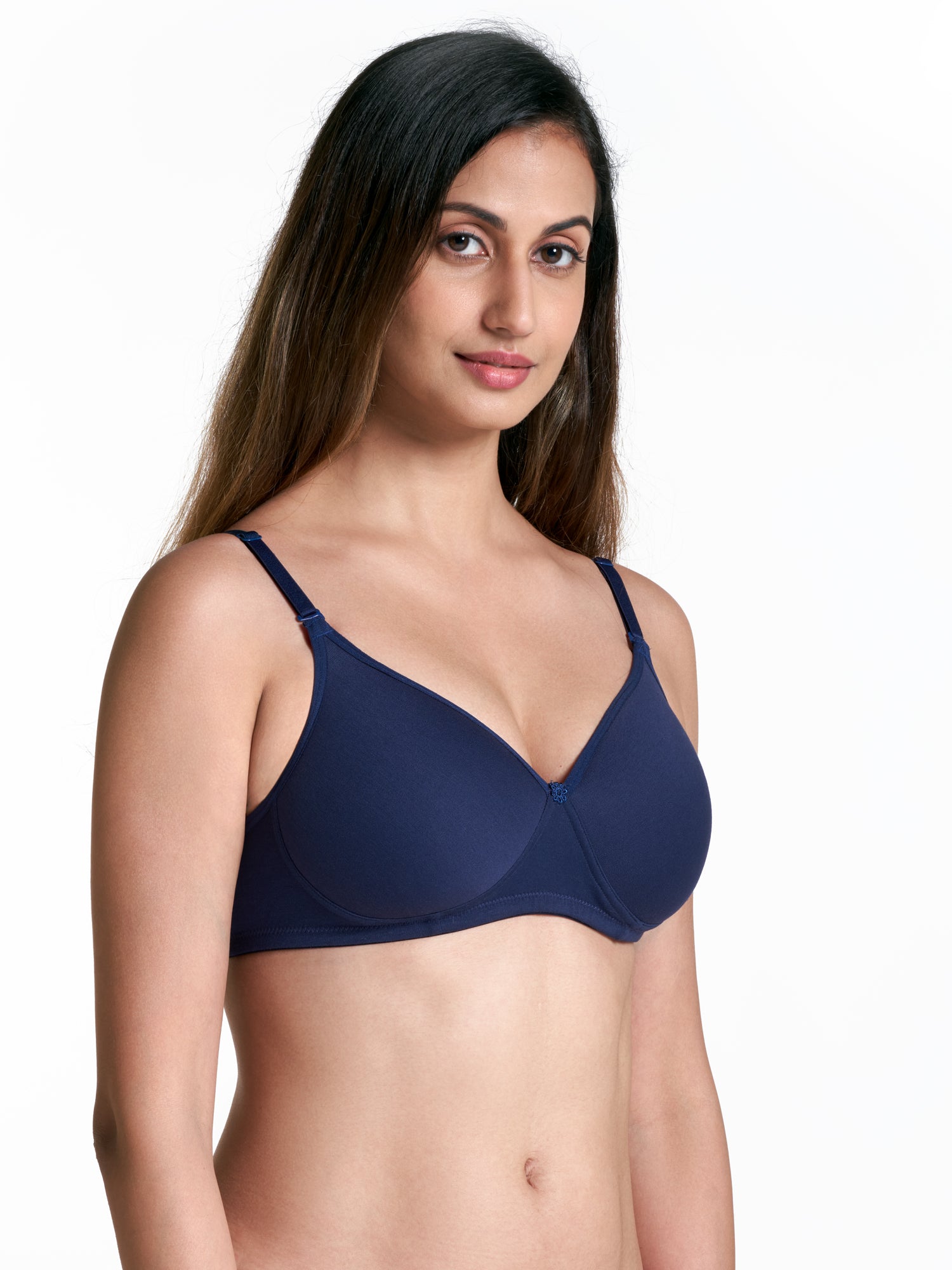 blossom-well mould-navy blue3-thick padded-padded bra