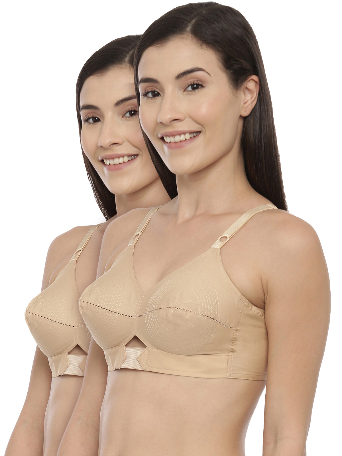 blossom-priyasajini C Cup round stitch - Pack of 2-skin1-Woven cotton-everyday bra
