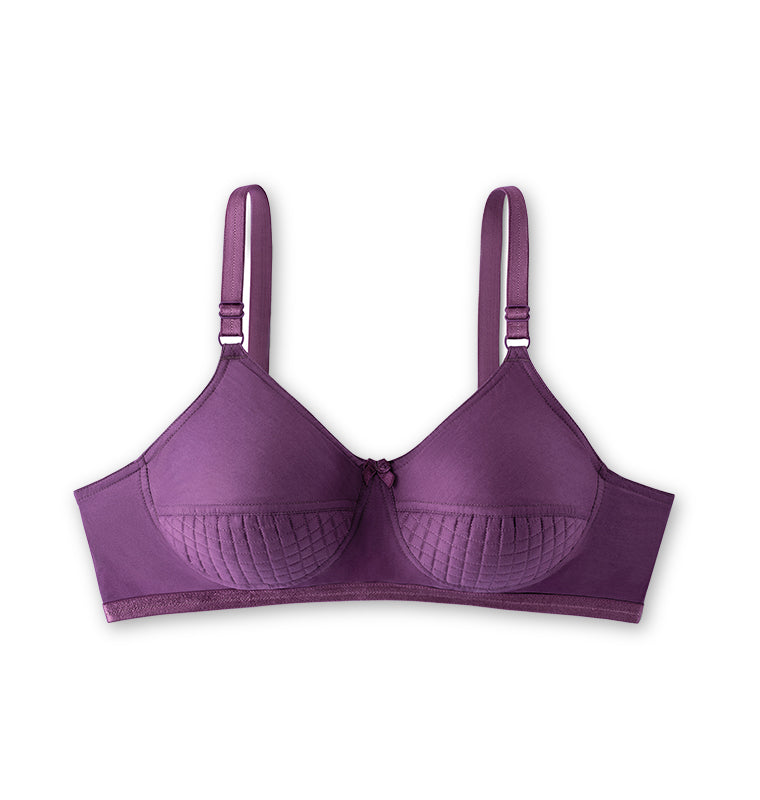 blossom-wonder lift-woven cotton-support bra