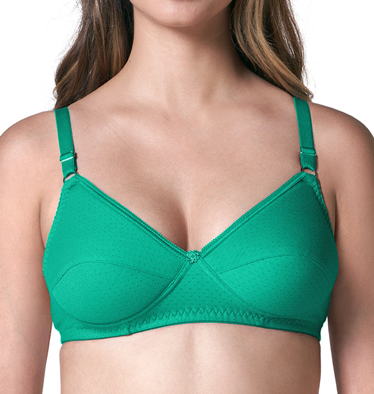 blossom-lovely pad bra-green1-foam padded-padded