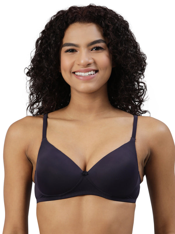 blossom-featherlite bra-navy blue2-lightly padded-padded