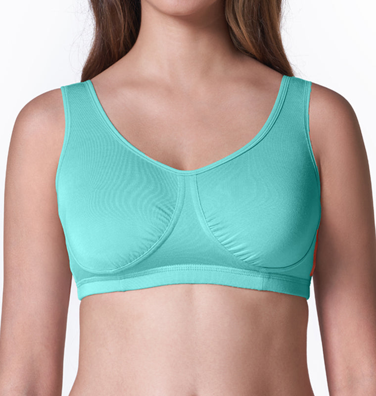 blossom-night bra-teal blue1-Slip-On-utility based bra