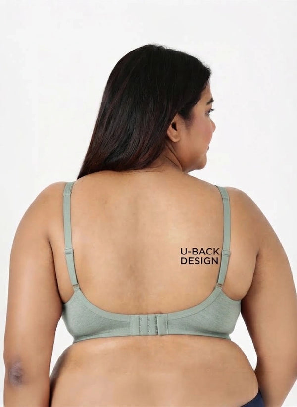 Curvy Lift - Wire-Free Support Bra with Full Coverage, Nipple Concealer, Side Support & Cushioned Straps