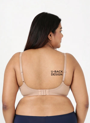 Curvy Lift - Wire-Free Support Bra with Full Coverage, Nipple Concealer, Side Support & Cushioned Straps