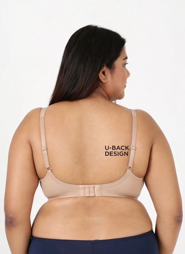 Curvy Lift - Wire-Free Support Bra with Full Coverage, Nipple Concealer, Side Support & Cushioned Straps