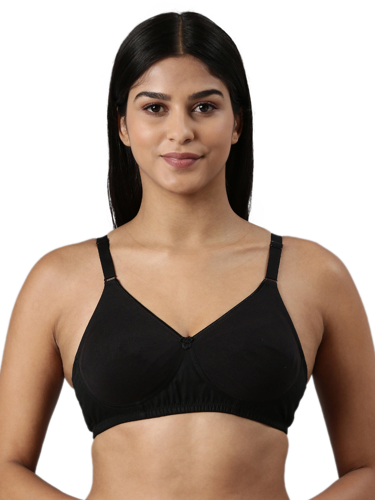 blossom-ethnic bra-black1-woven cotton-everyday bra